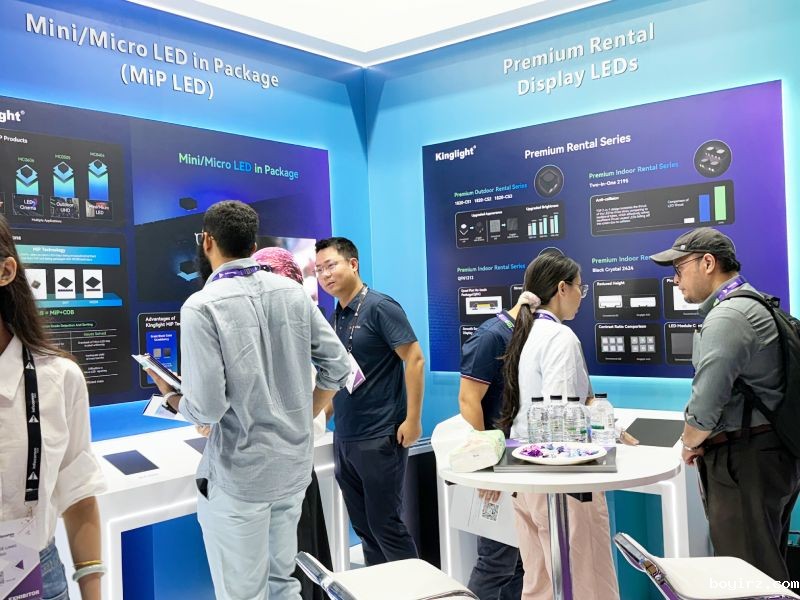 vistors at Kinglight booth