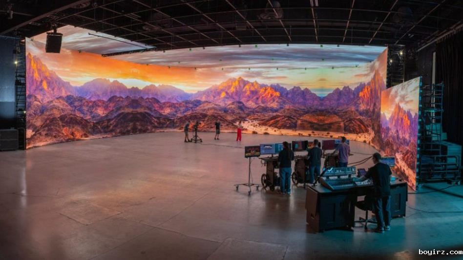 艾比森1.45亿像素LED虚拟拍摄空间