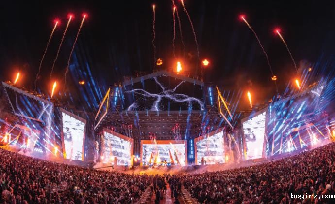 沙特利亚德soundstorm音乐节超大尺寸LED屏